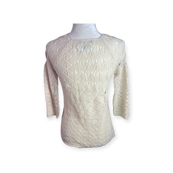 Lucky Brand Cream Knit Top - Picture 2 of 4